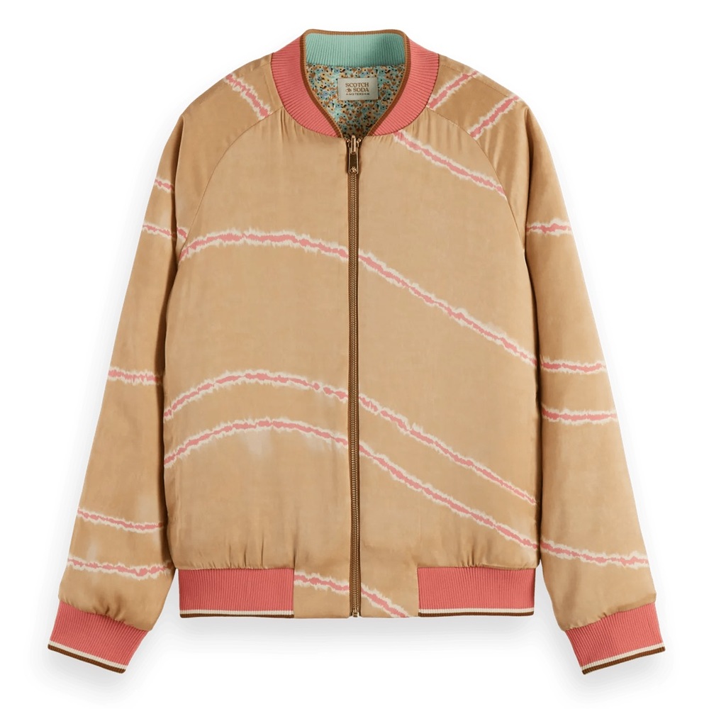 79- Scotch & Soda Printed reversible padded bomber jacket XS - Picture 3 of 12